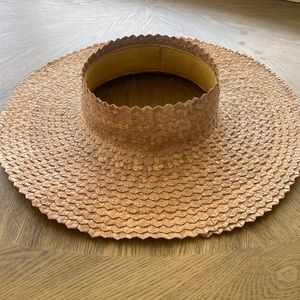 Palm Leaf Hat. Crownless. Ordered on Etsy and worn once. Fits most sizes.